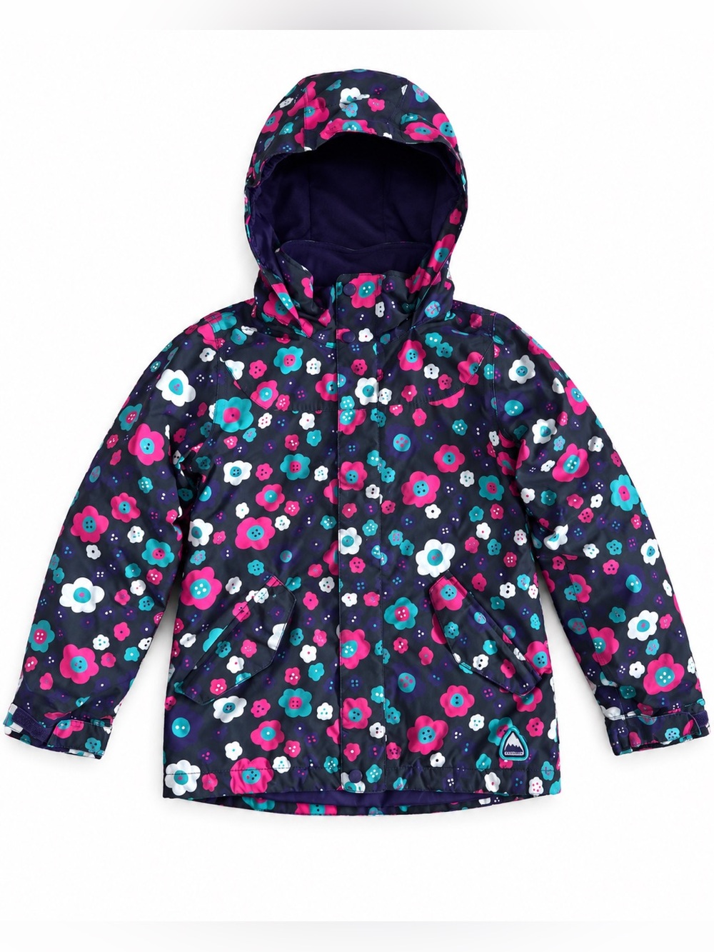 Burton Snowboard Jacket Ski Coat Black Pink Purple Girls Medium